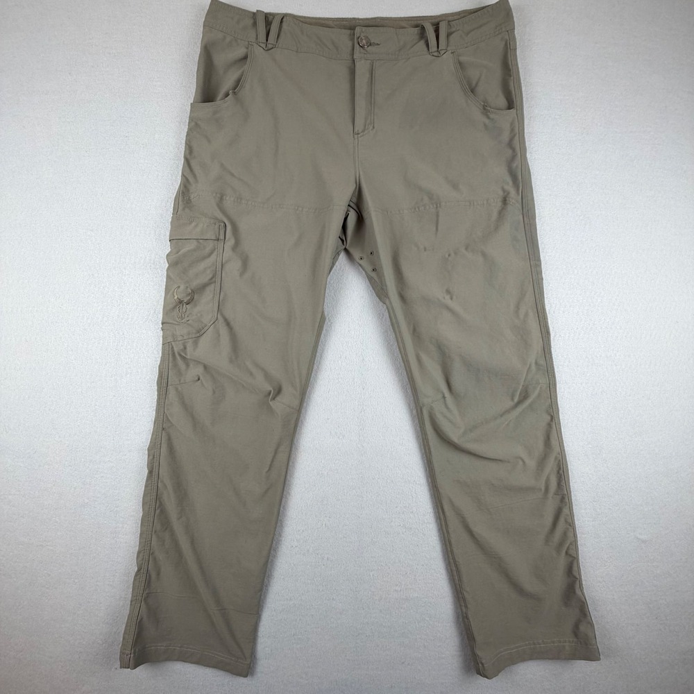Badlands Scree Mens 38 Performance Stretch Hunting Pants Dark Tan Nylon